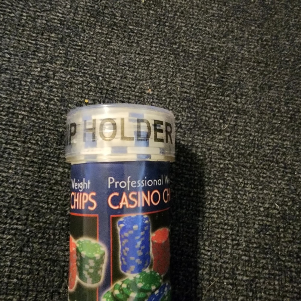 Casino Chips 11.5 Gram Professional Weight Poker Chips 50 Count White & Blue - Picture 6 of 7